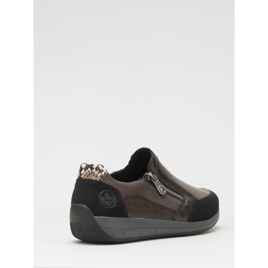 Pantof Sport Rieker Cu Fermoar Maro