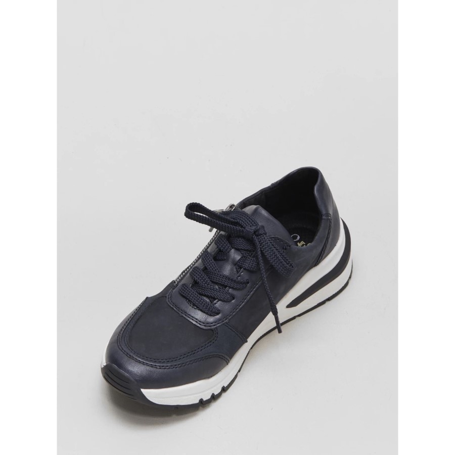 Rieker Navy Wedge Trainer Bleumarin
