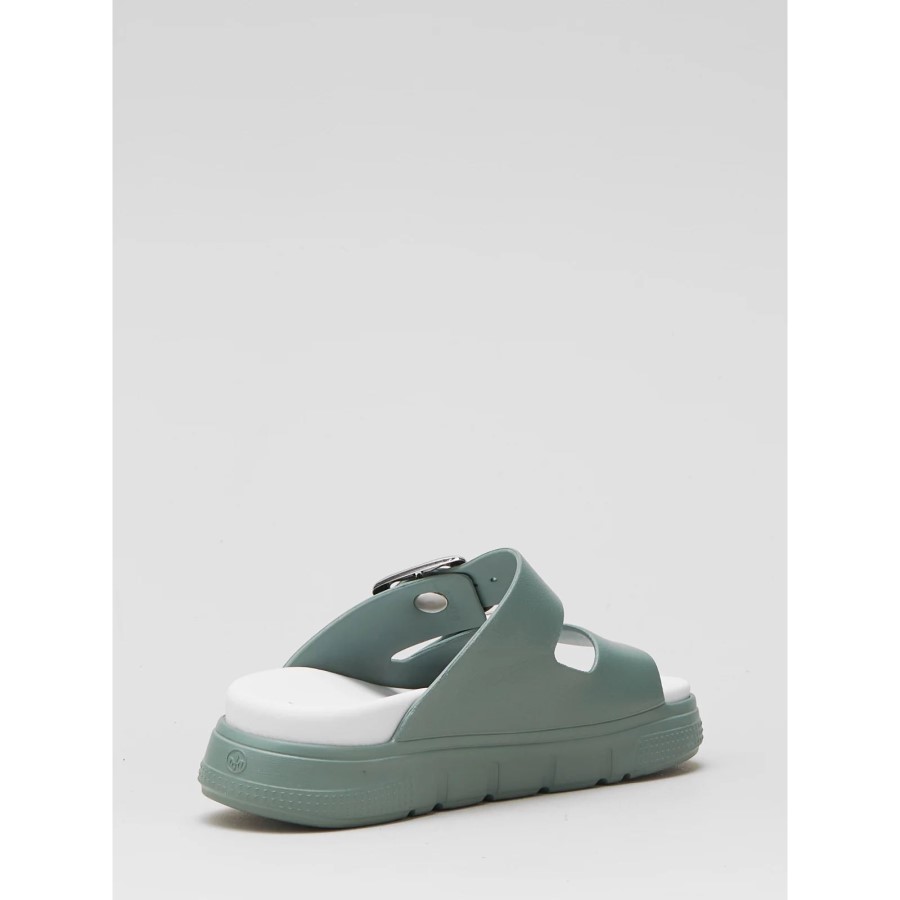 Sandală Rieker Neagră Cu Curea Dublă