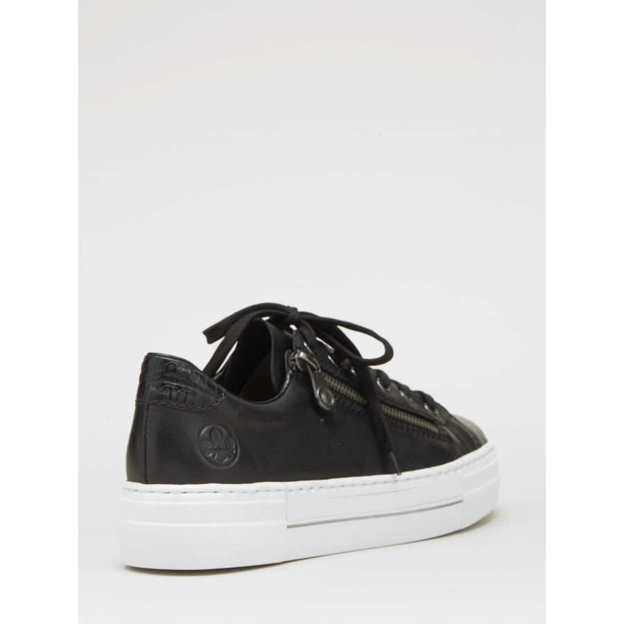 Antrenor Rieker Cu Fermoar Lateral Taupe