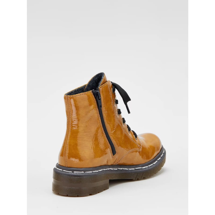 Cizmă Neagră Din Dantelă Rieker