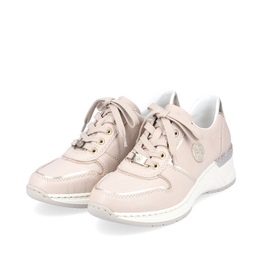 Beige Rieker N4349 Women Shoes