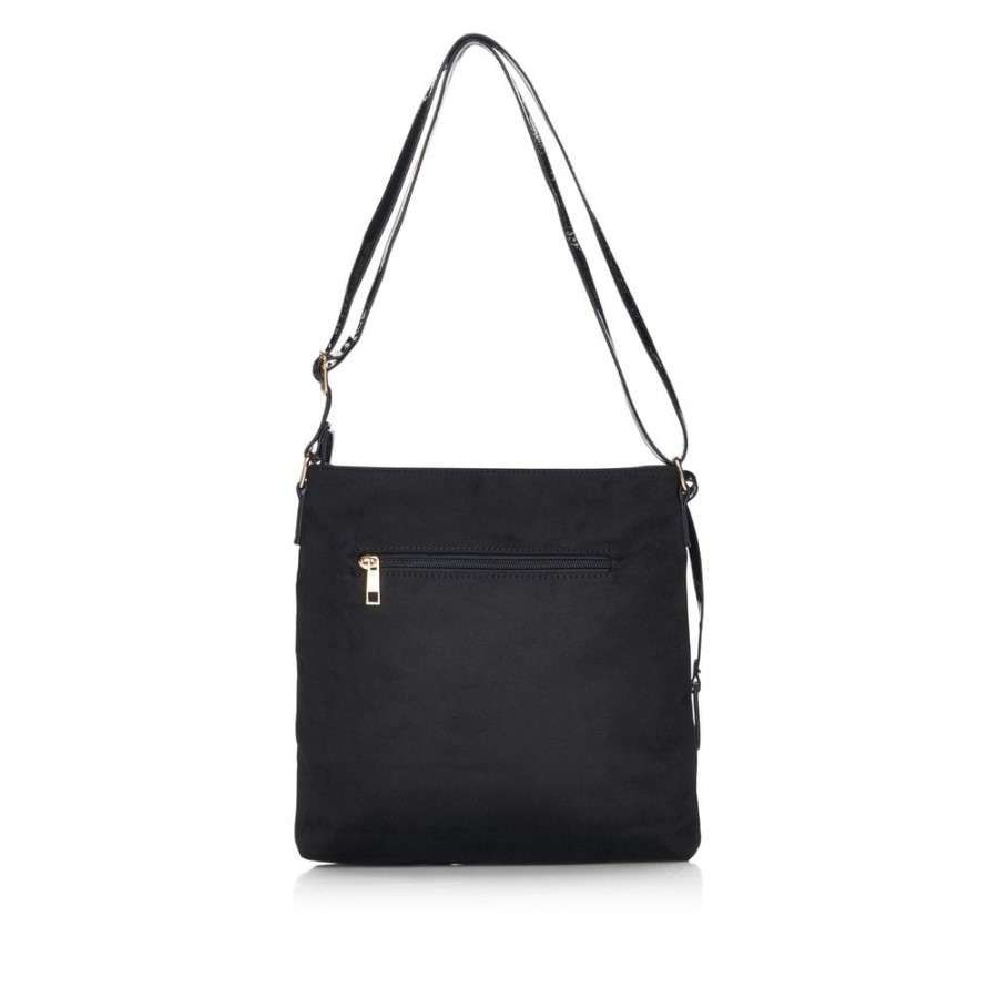 Rieker Black Remonte Q0705-02 Femei Geanta Neagra Cu Fermoar