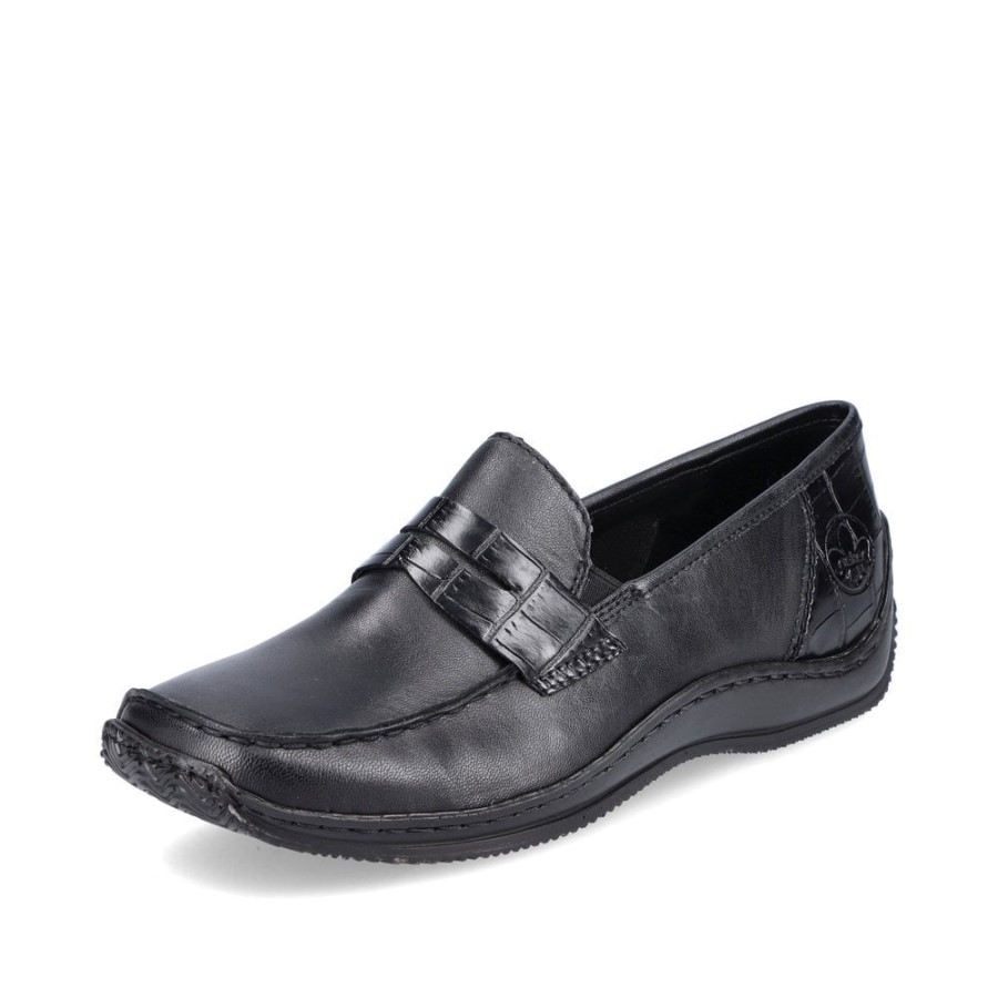 Black Rieker L1752 Femei Pantofi Negri
