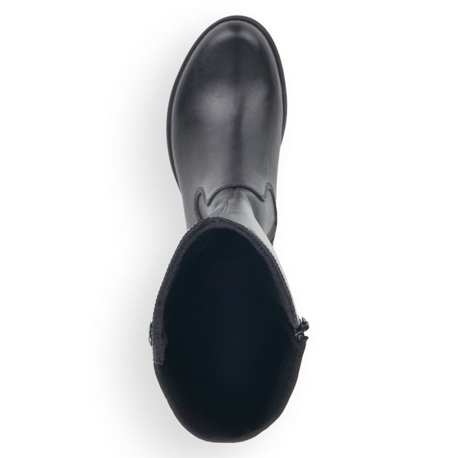 Cizme Negre Rieker Z9591 Femei Până La Genunchi
