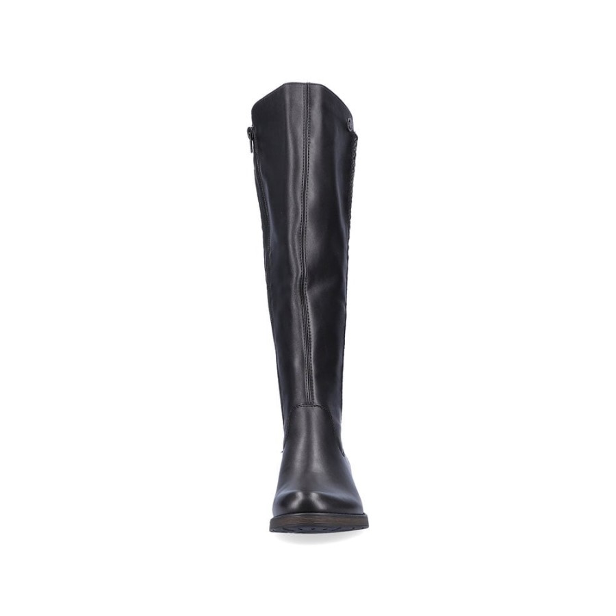 Cizme Negre Rieker Z9591 Femei Până La Genunchi