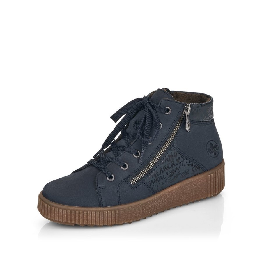 Cizme De Dama Rieker M6434 Albastre