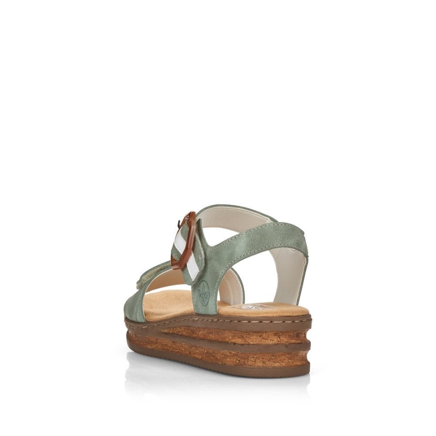 Sandale De Dama Verde Rieker 62963