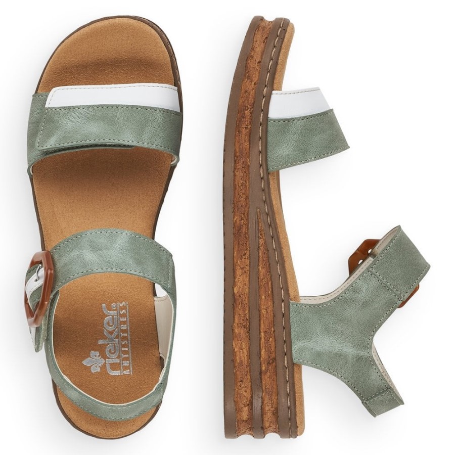 Sandale De Dama Verde Rieker 62963