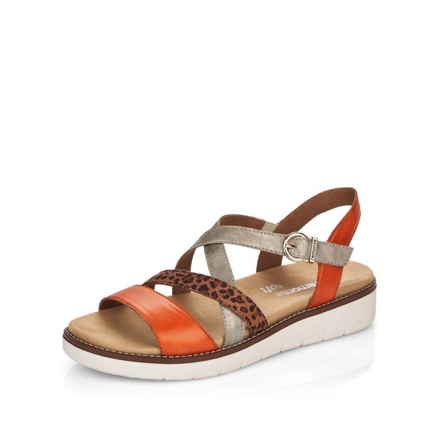 Sandale Rieker Metalizate Remonte D2063 Femei