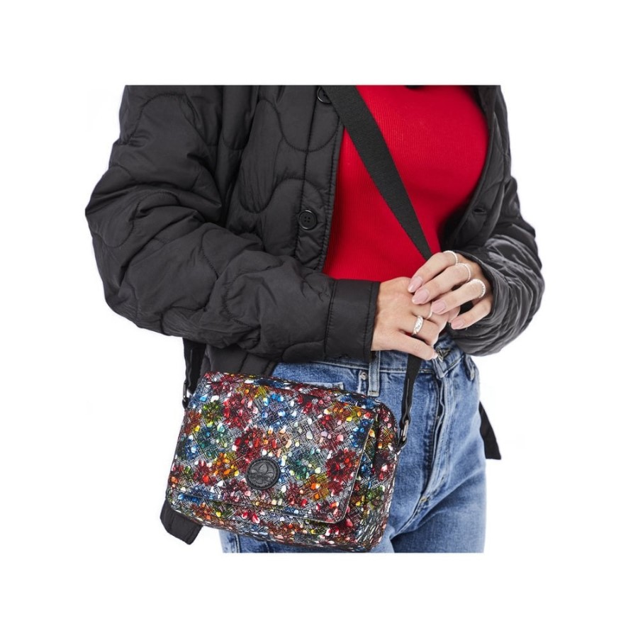 Geanta De Mana Cu Fermoar Multiplu Rieker Metalizat H1455-94