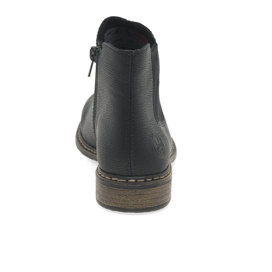 Cizme Chelsea Pentru Femei Rieker Elton Negre