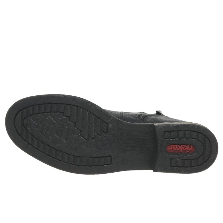 Cizme Chelsea Pentru Femei Rieker Elton Negre