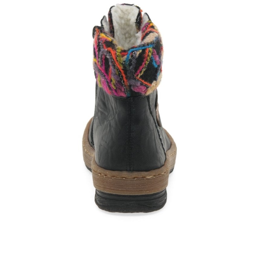 Botine De Drumeție Pentru Femei Rieker Smarald Negre