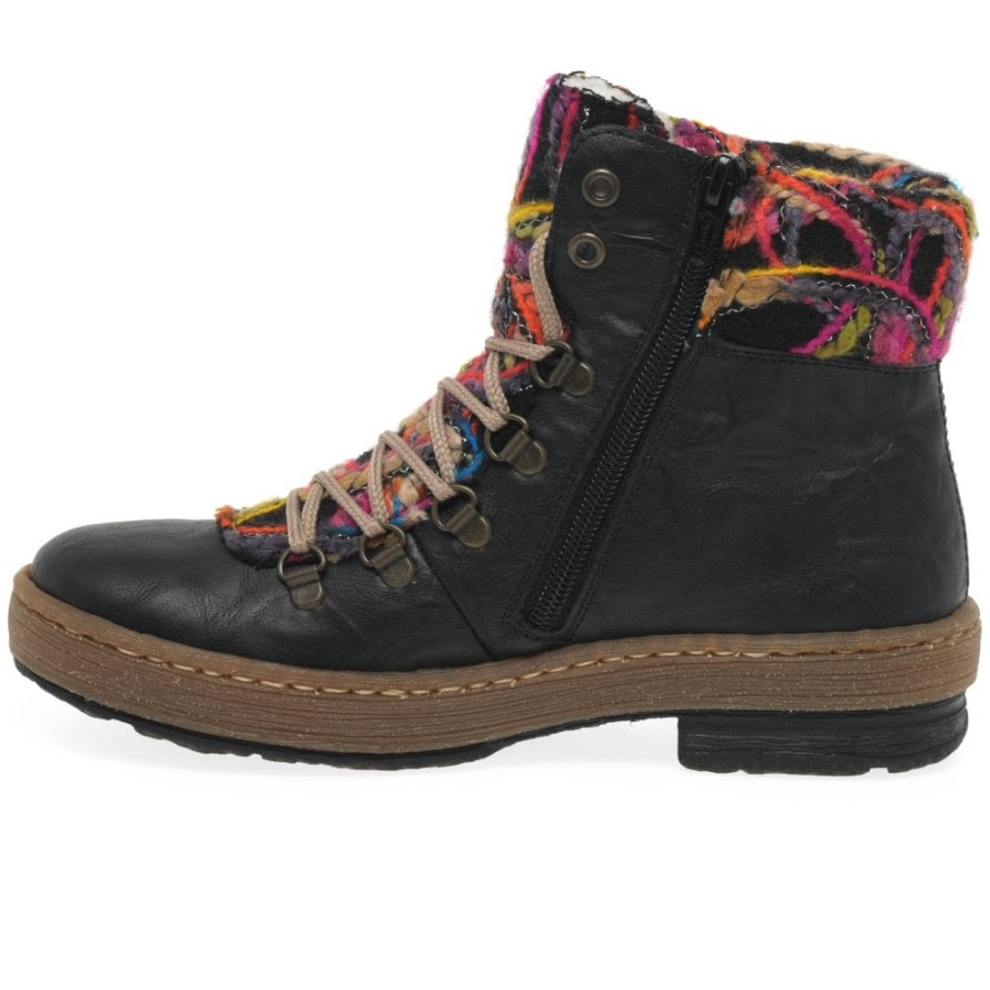 Botine De Drumeție Pentru Femei Rieker Smarald Negre