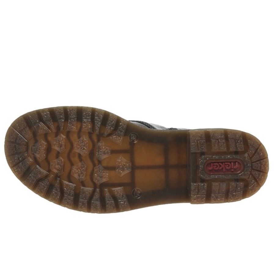 Botine Negre Rieker Leopard Ii Pentru Femei