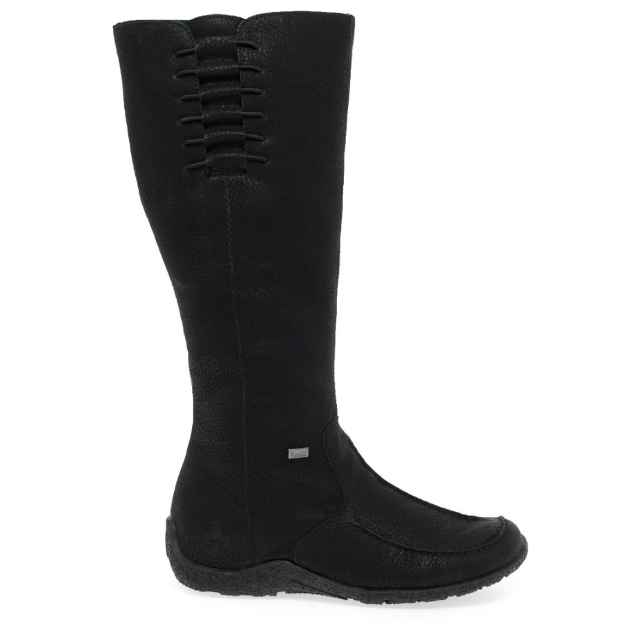Cizme Negre Rieker Nightly Ii Pentru Femei Până La Genunchi
