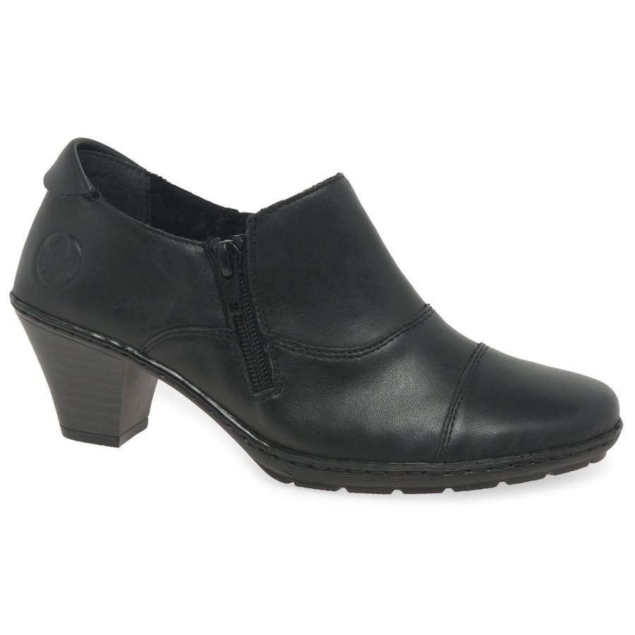 Black Rieker Tease Pantofi De Curte Pentru Damă Cu Tăietură înaltă