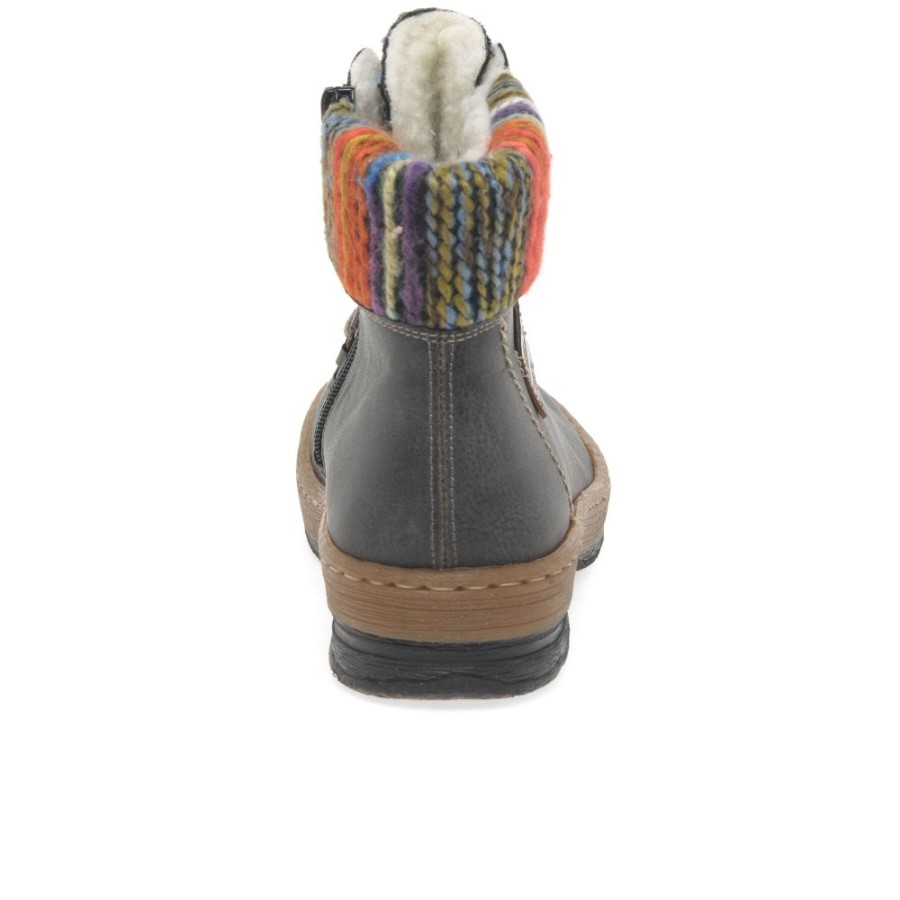 Graphite Rieker Emerald Botine Hiker Pentru Femei