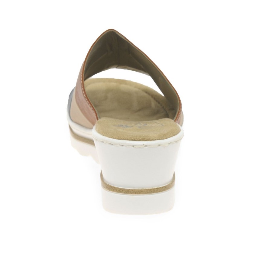 Sandale Multi Rieker Jay Pentru Femei Cu Toc Compensat