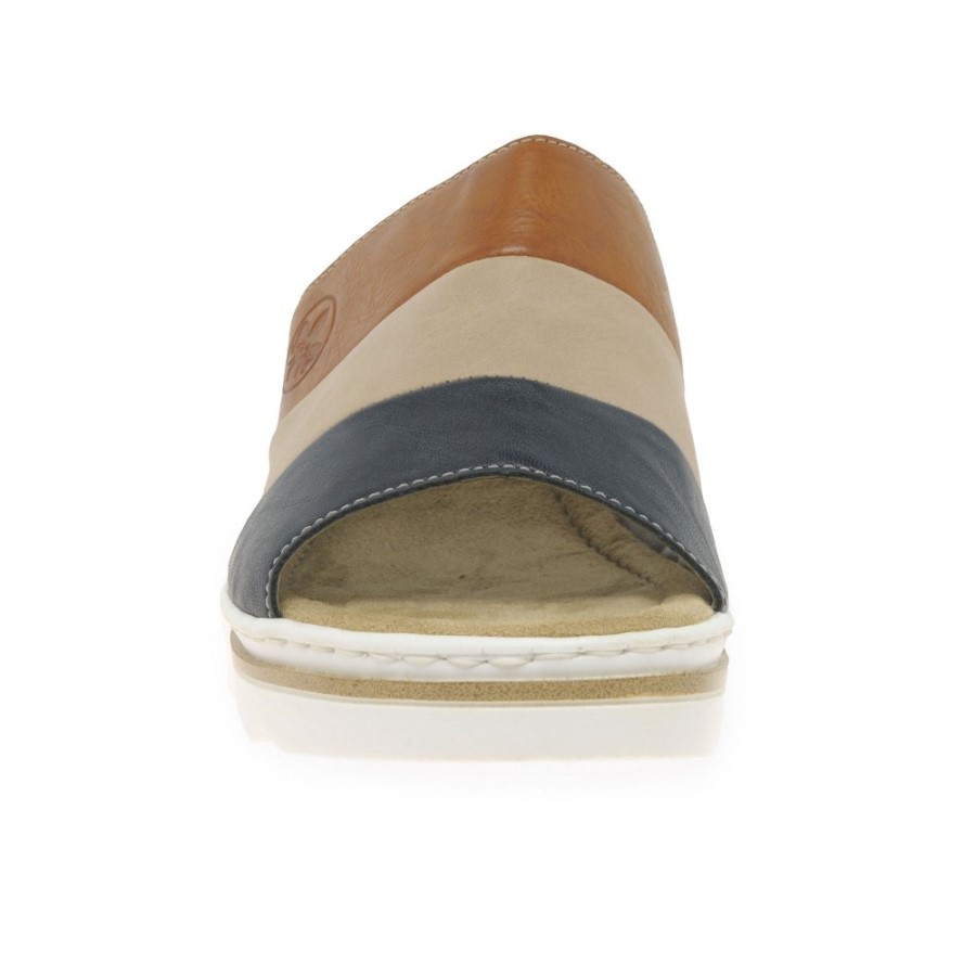 Sandale Multi Rieker Jay Pentru Femei Cu Toc Compensat