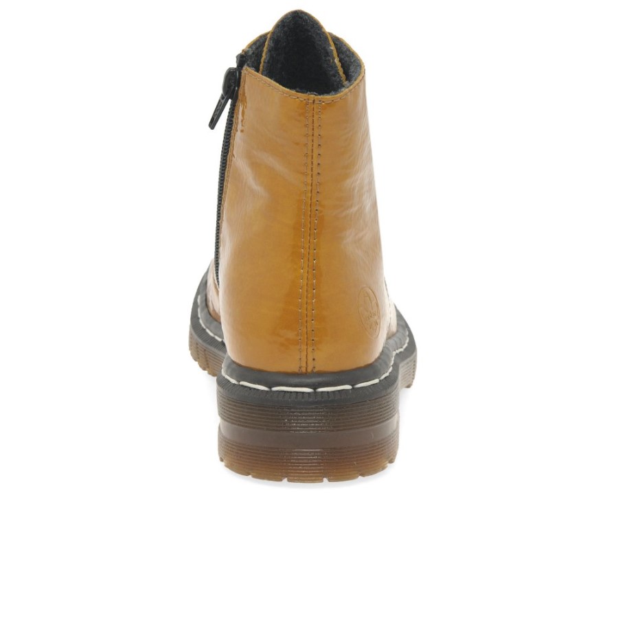 Botine De Dama Mustard Rieker Flame Ii