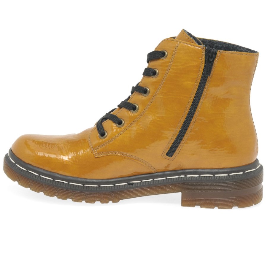 Botine De Dama Mustard Rieker Flame Ii