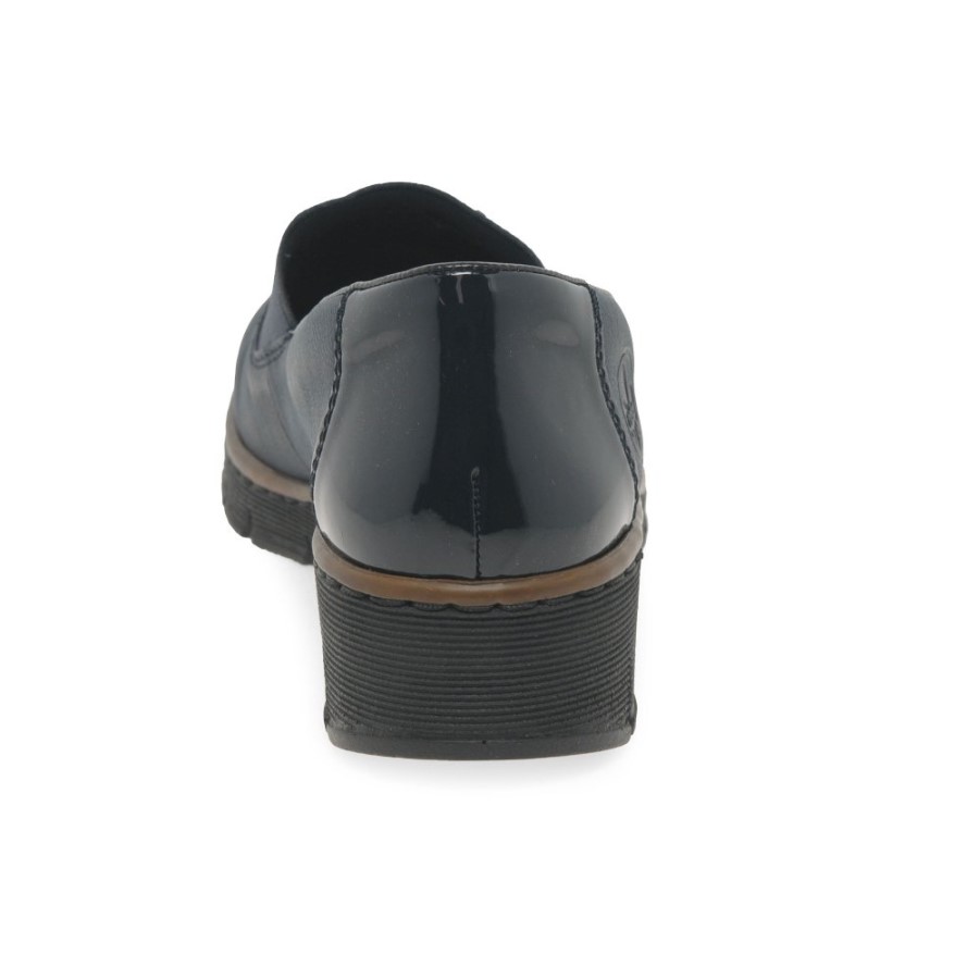 Mocasini Cu Ciucuri Rieker Gleam Bleumarin