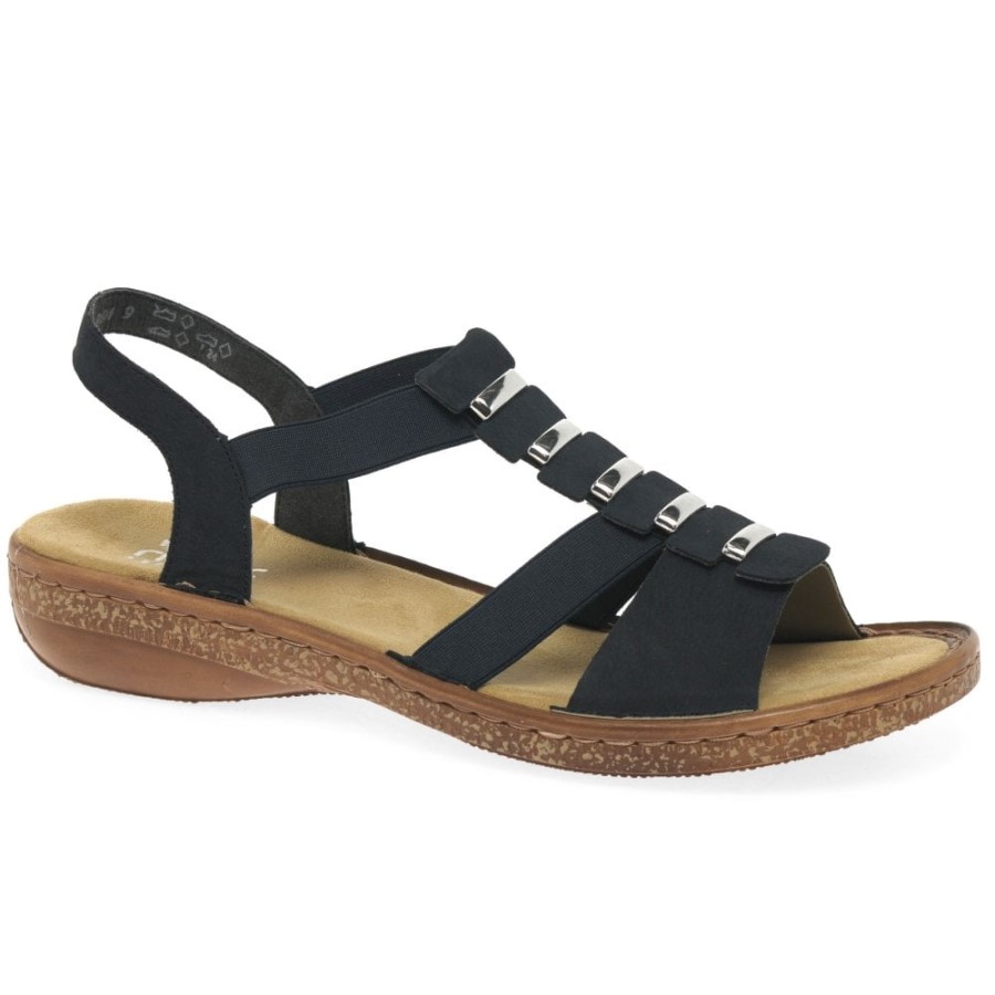 Sandale De Damă Cu Tăiere Pacific Rieker