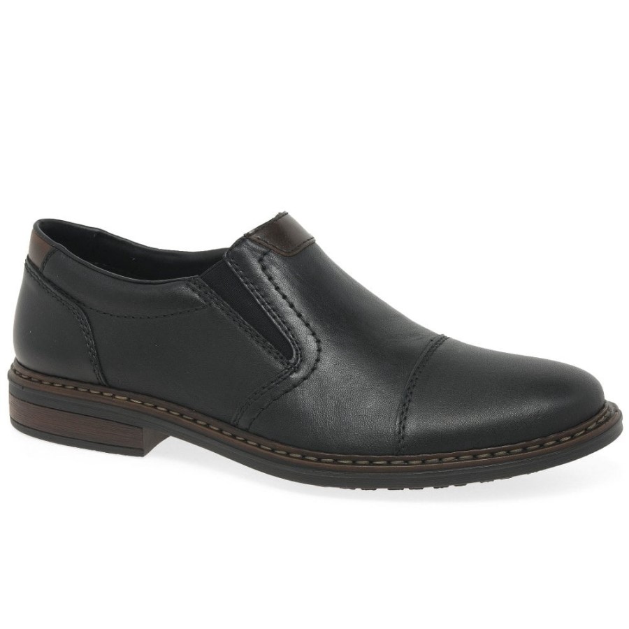 Pantofi Slip On Barbati Rieker Colorado Negri
