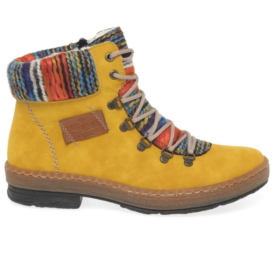 Rieker Emerald Botine De Drumeție Pentru Femei Miere