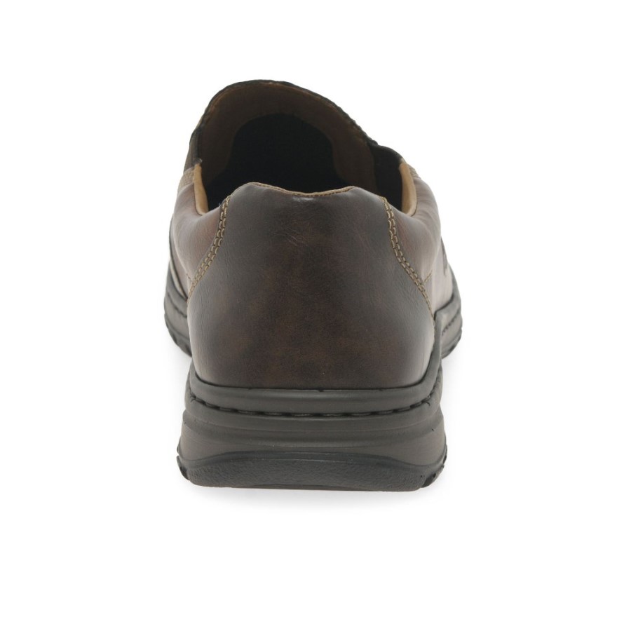 Rieker Hume Mens Slip On Pantofi Toffee