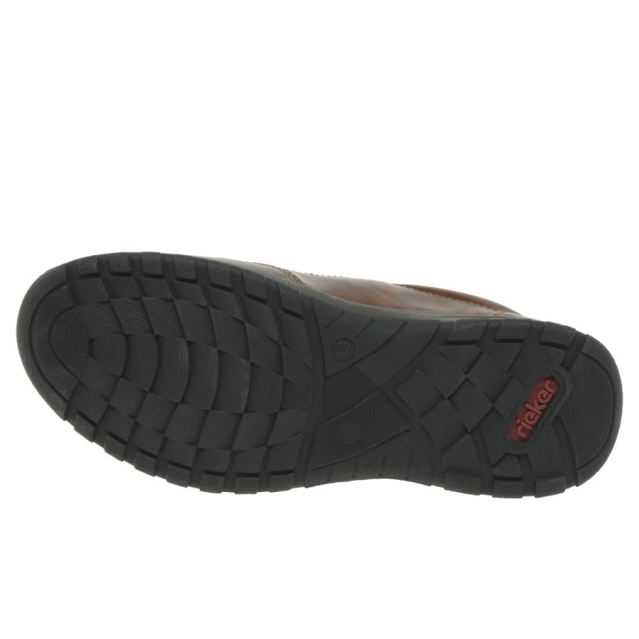 Rieker Hume Mens Slip On Pantofi Toffee