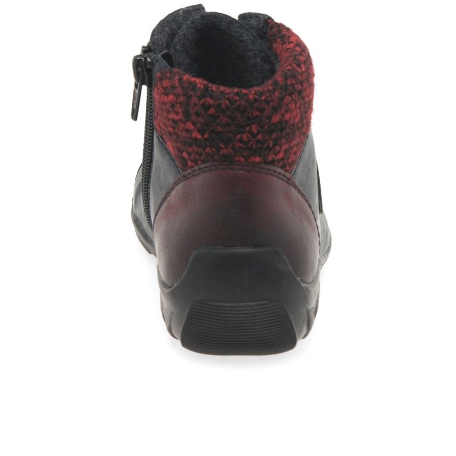 Botine Casual Dama Rieker Josie Bleumarin