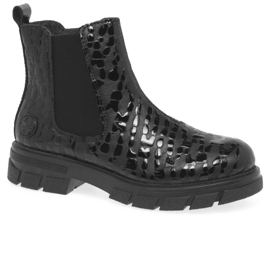 Rieker Leith Cizme Chelsea Dama Negre