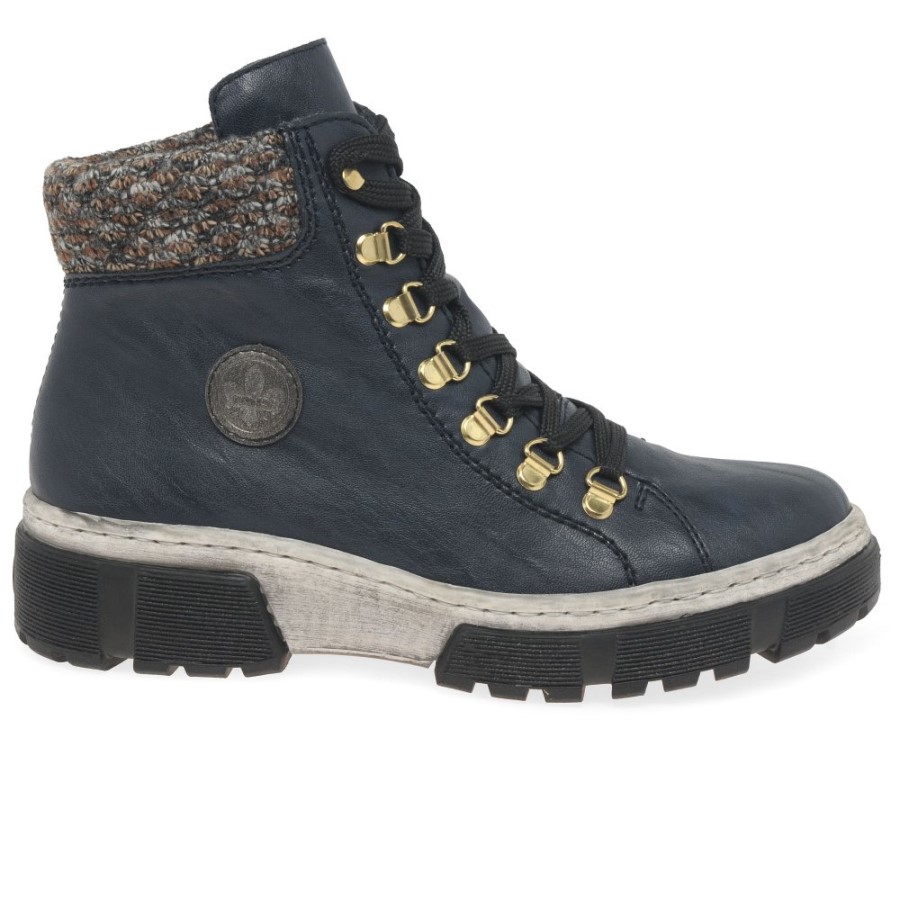 Botine Casual Dama Rieker Raven Bleumarin