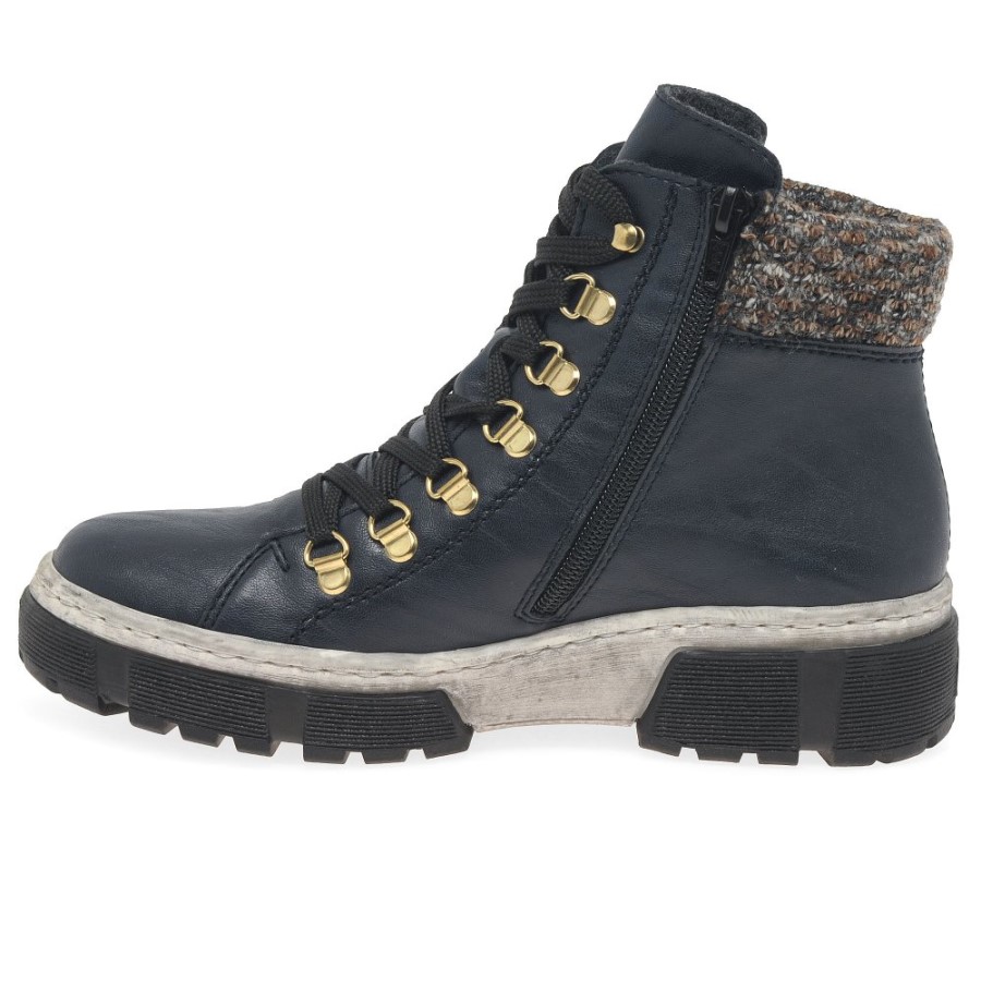 Botine Casual Dama Rieker Raven Bleumarin