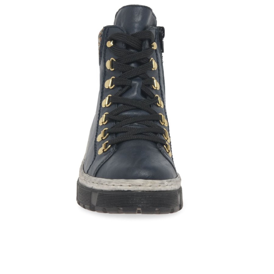 Botine Casual Dama Rieker Raven Bleumarin