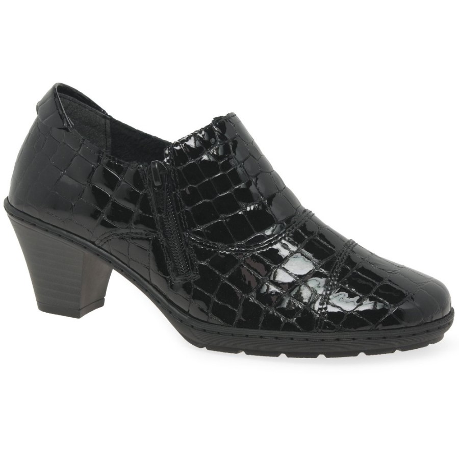 Rieker Tease Pantofi De Curte Pentru Damă Cu Tăietură înaltă, Negri