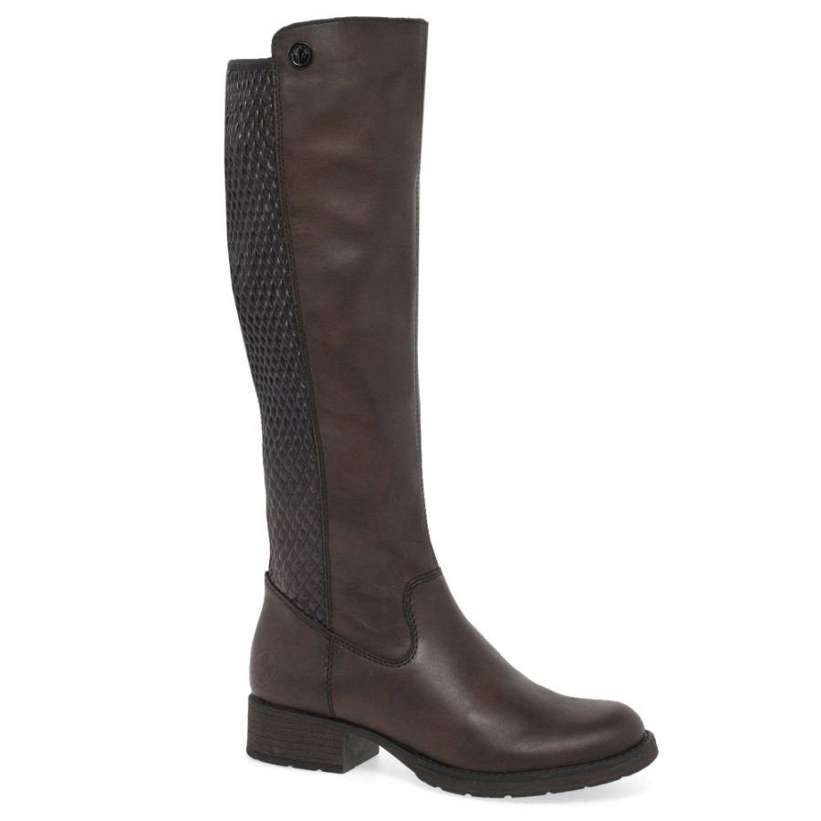 Rieker Utah Cizme Pentru Femei Până La Genunchi, Castaniu