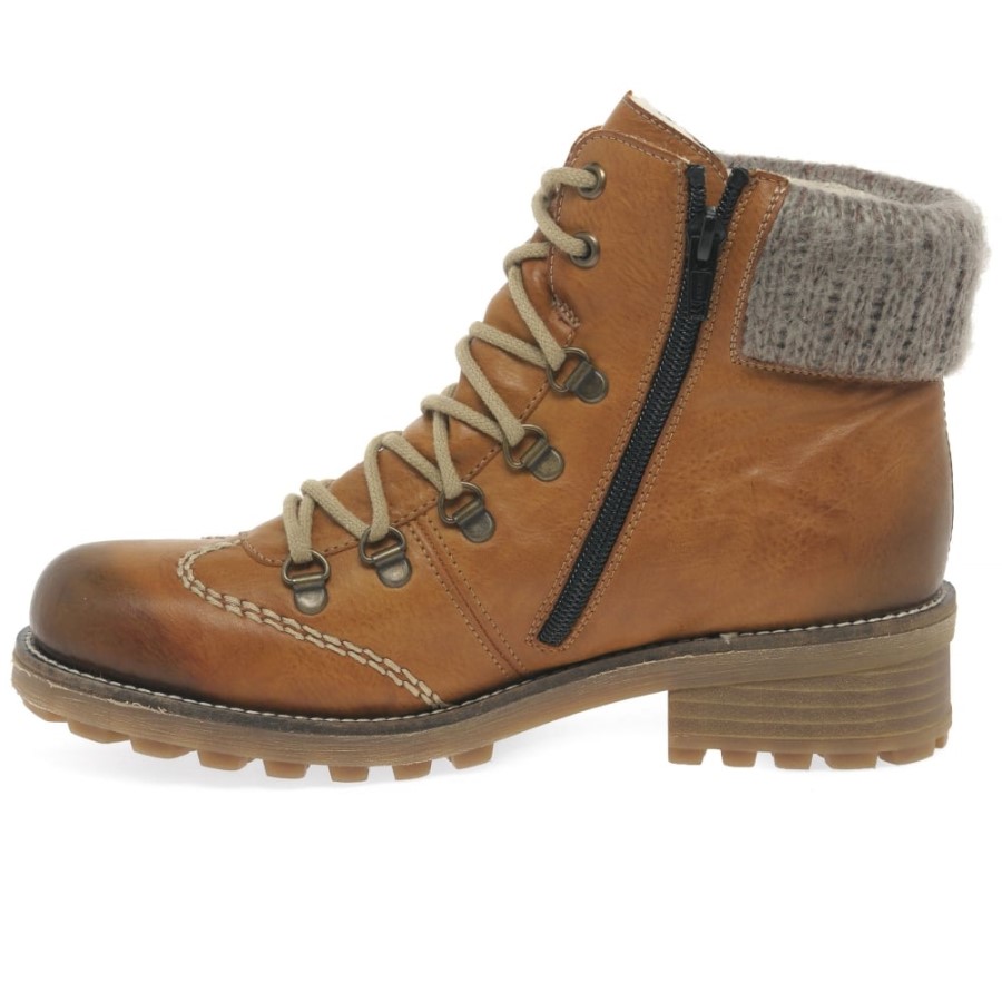 Rieker Lana Dama Rezistente La Apa Siret Botine Bronz