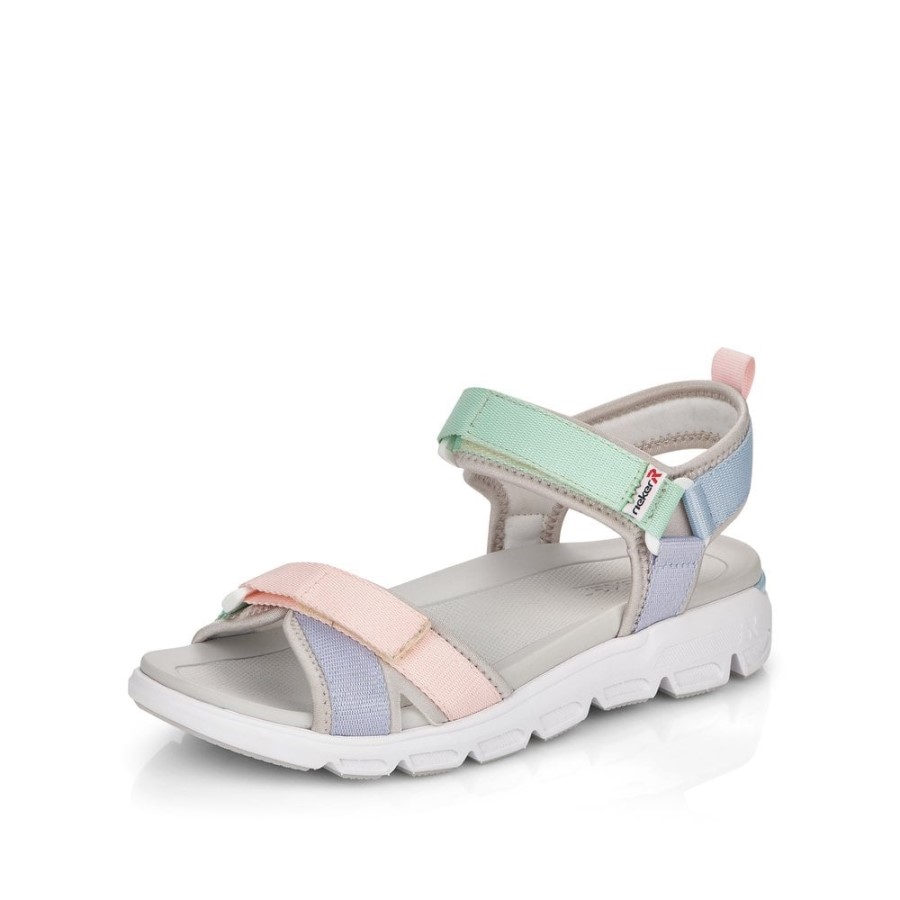 Sandale Femei Rieker R-evolution V8401 Metalice