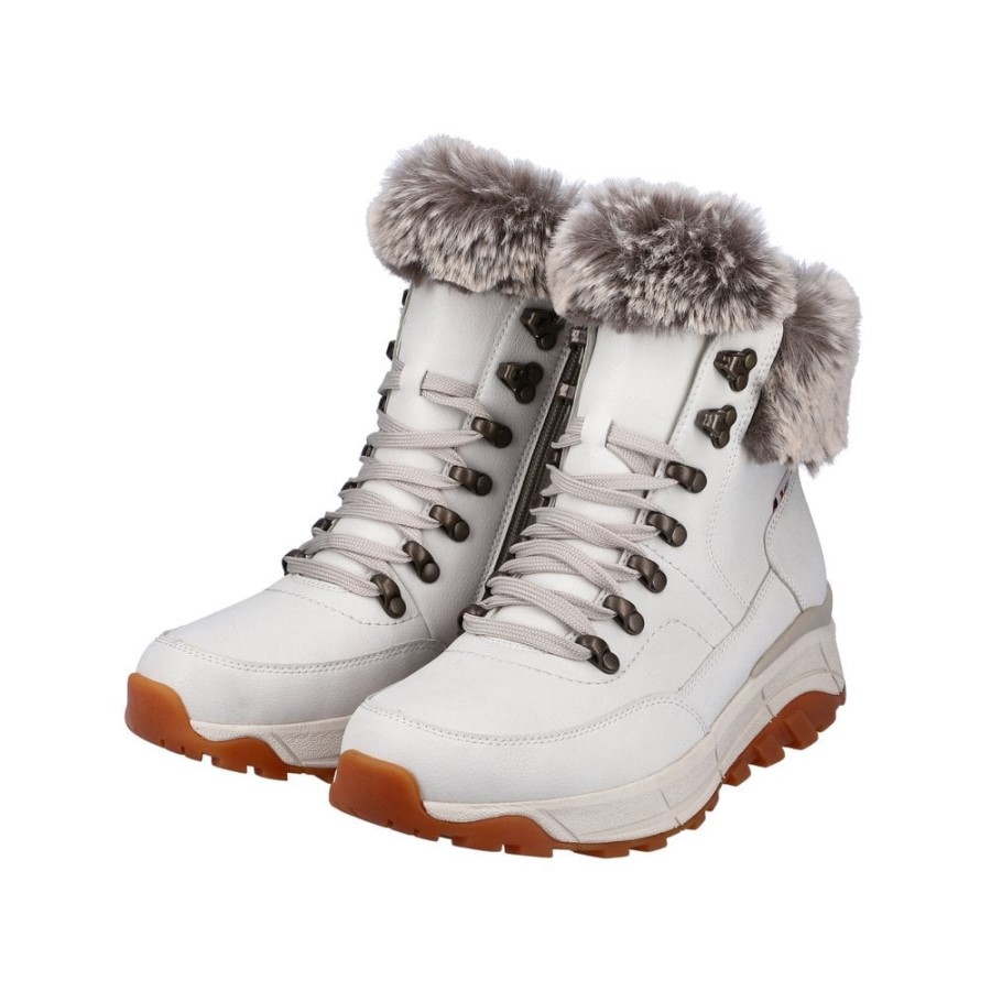 Rieker R-evolution W0063 Cizme Femei Albe