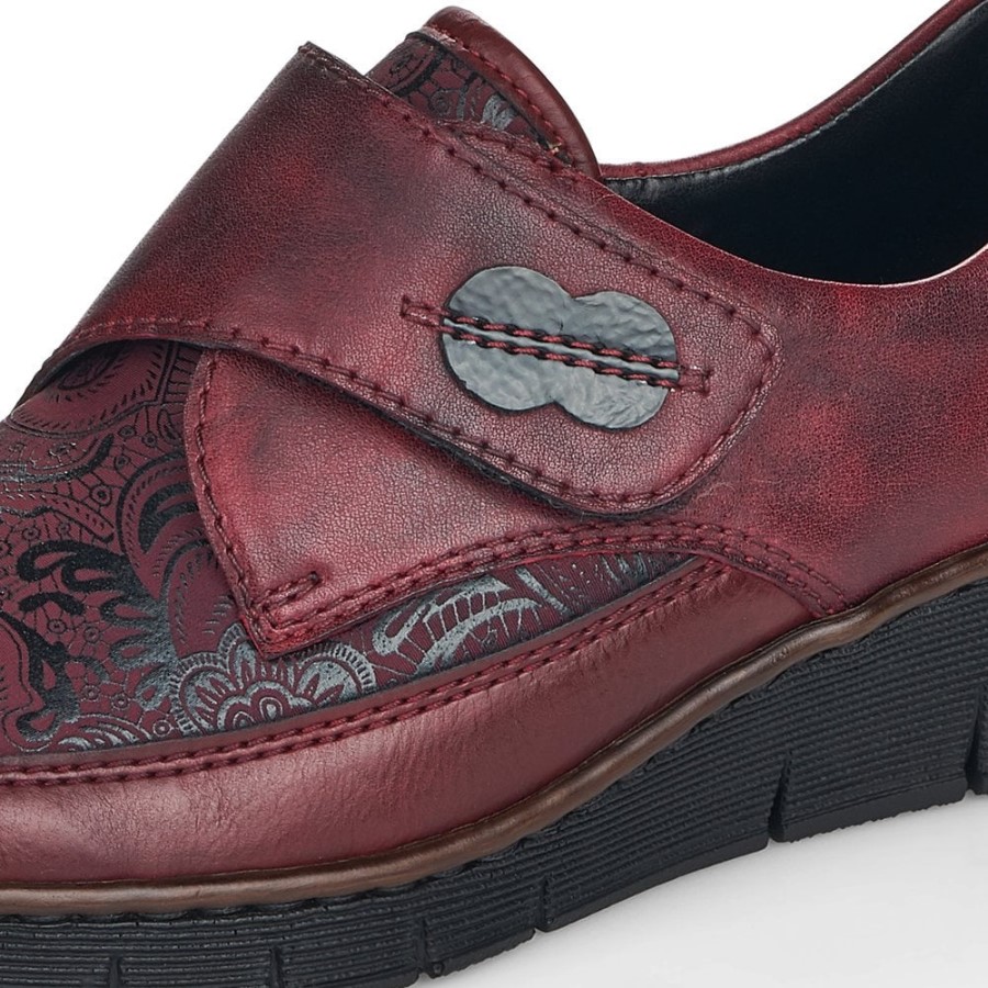 Rieker 537c0 Pantofi Dama Rosii