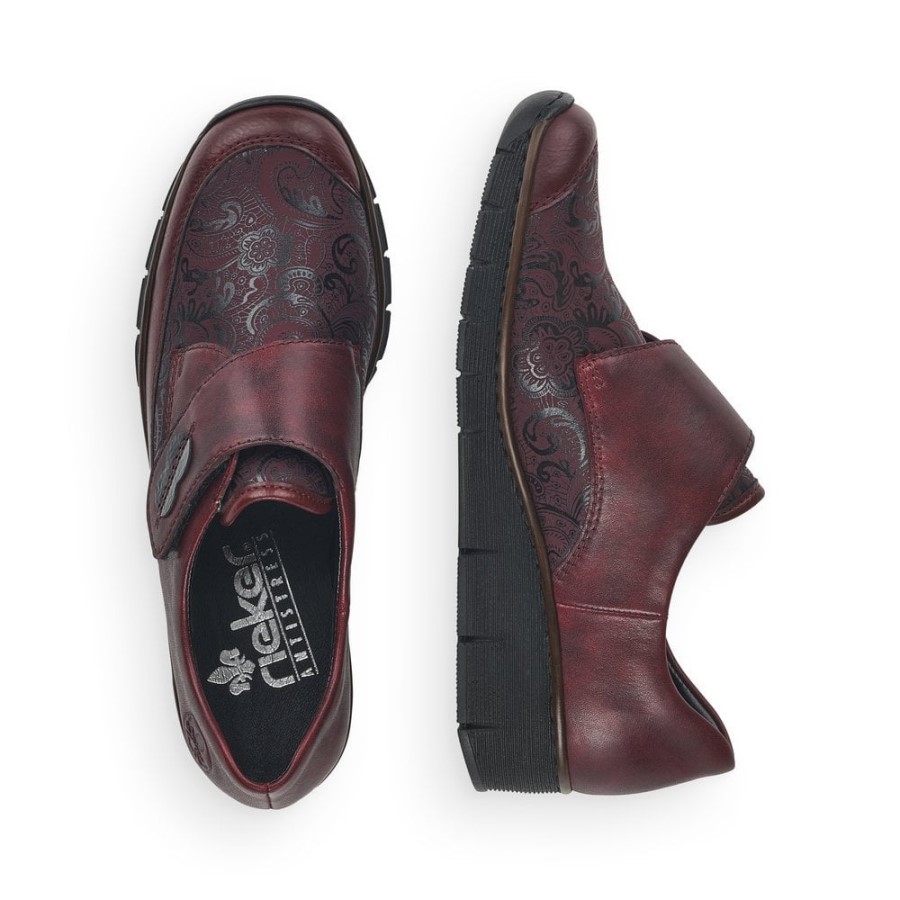 Rieker 537c0 Pantofi Dama Rosii