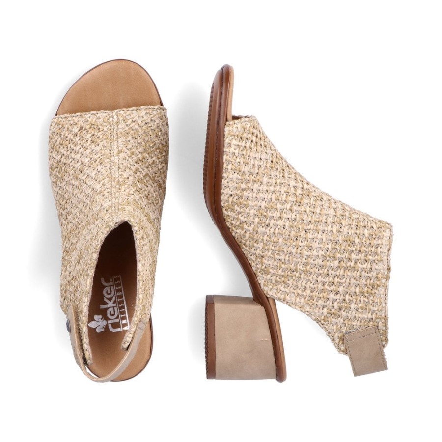 Rieker 64670 Sandale Dama Bej