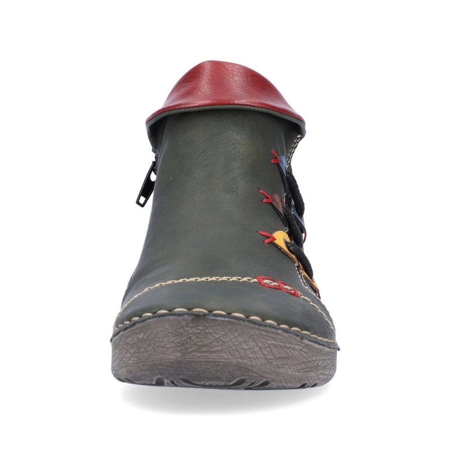 Rieker 72581-54 Botine Verzi Femei Verzi