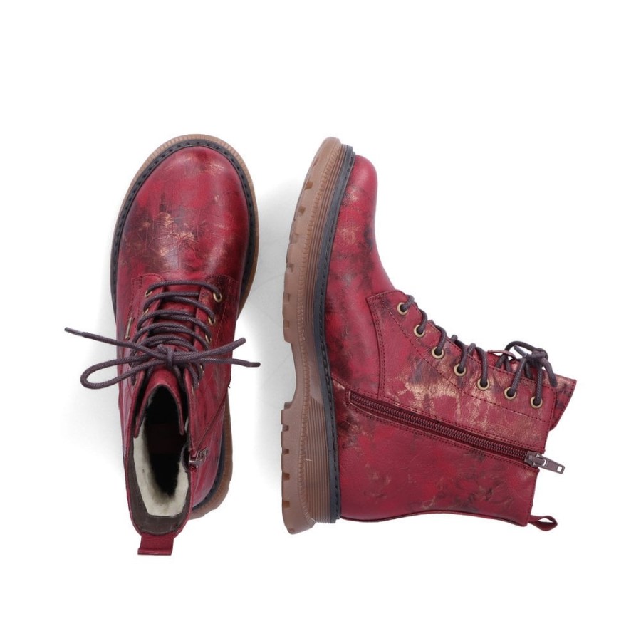 Rieker 92810 Cizme Dama Rosii