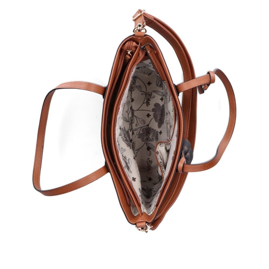 Rieker H1305-00 Geanta Neagra Cu Fermoar Femei Negru