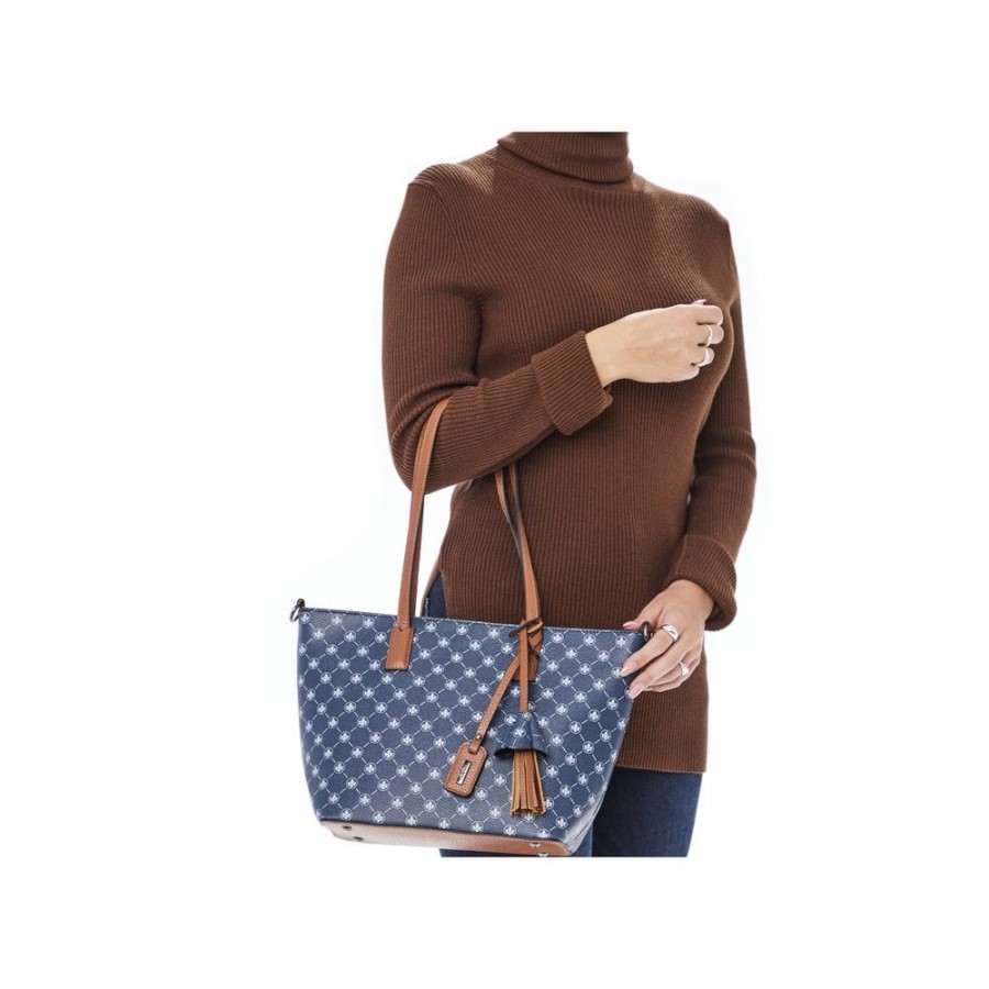 Rieker H1305-14 Geanta Femei Albastru Cu Fermoar Albastru